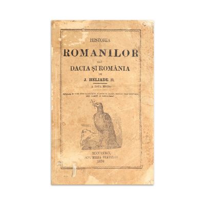 I. Heliade-Rădulescu, Elemente de Historia Românilor, 1869 cu dedicația lui I.I. Heliade-Rădulescu