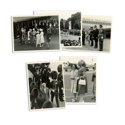 Vizita de stat efectuată de soții Ceaușescu în Marea Britanie, cinci fotografii de epocă