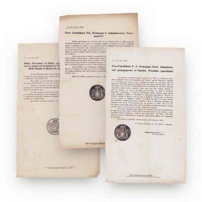 Andrei Baron de Șaguna - Colecție de patru ordine circulare adresate clerului bisericesc, 1863 - 1870 