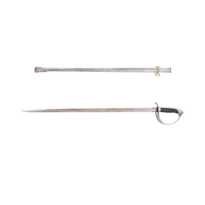 Sabie de ofițer de cavalerie, model Carol al II-lea, manufactura Toledo 