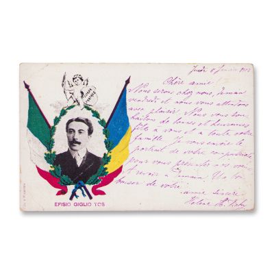 Fondatorul Asociației studențești internaționale „Corda Fratres”, carte poștală ilustrată 