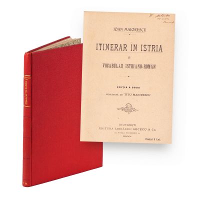 Ioan Maiorescu, Itinerar în Istria și vocabular istriano-român, 1900