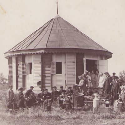 Cramă Recaș, fotografie de epocă, atelier Sigismund Tarkó