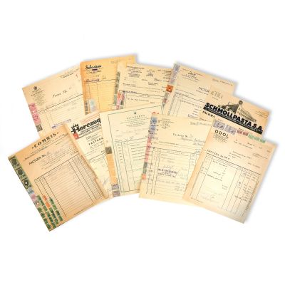 Herczeg, Compris, Odol, Mirade, Kaloderma, Schmoll Pasta, 10 facturi de epocă
