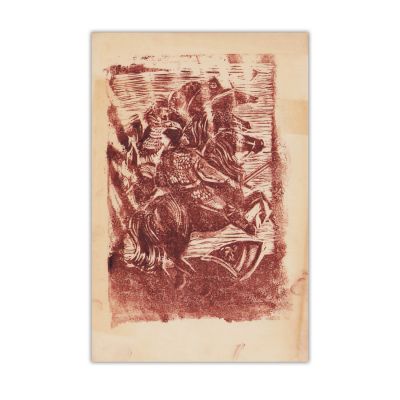 Mihail Sadoveanu, A paraszt kapitány [Neamul Șoimăreștilor], 13 ilustrații ale copertei realizate de Adrian Ionescu