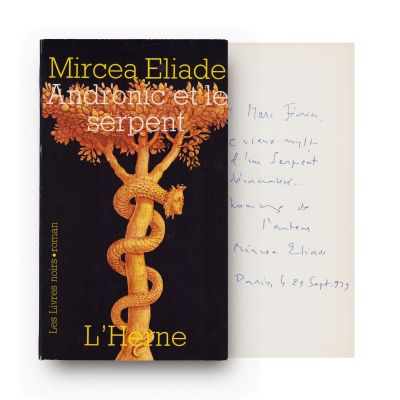 Mircea Eliade, Le Serpent, 1979, cu dedicație