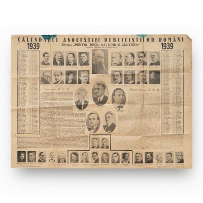 Calendarul Asociației Publiciștilor Români, 1939