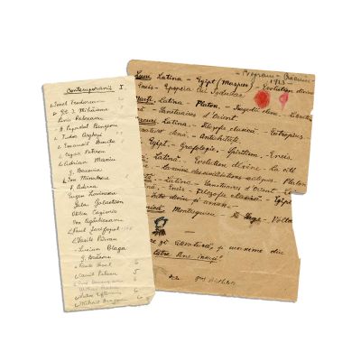 Mircea Eliade, Programul de studiu pentru vacanța de iarnă, 1923