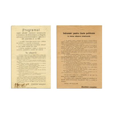 Marea Adunare Națională de la Alba Iulia, programul și îndrumări pentru ținuta publicului, 1918
