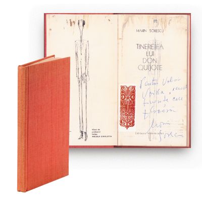 Marin Sorescu, Tinerețea lui Don Quijote, 1968, cu dedicație pentru Valeriu Vaida