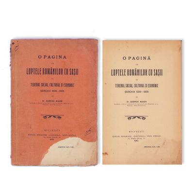 George Maior, O pagină din luptele românilor cu sașii pentru terenul social, cultural și economic, 1910