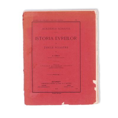 N. Iorga, Istoria evreilor în țările noastre, 1913