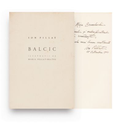 Ion Pillat, Balcic, 1940, exemplar numerotat, cu dedicație