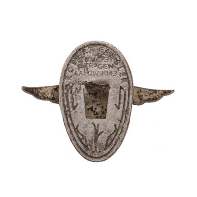 Miniatura insignei de Pilot Militar, model 1930-1940 