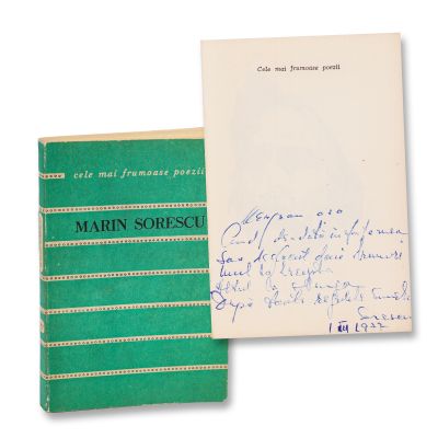 Marin Sorescu, Poeme, 1976, cu amplă însemnare olografă