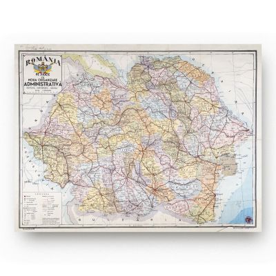 Harta pe județe a României, cu noua organizare administrativă