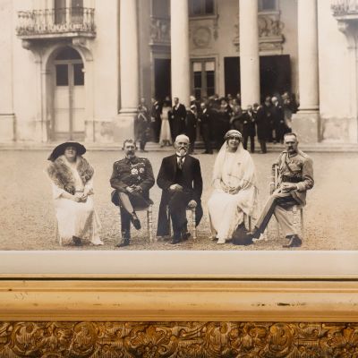 Vizita regelui Ferdinand I şi a reginei Maria în Polonia, fotografie de epocă, atelier Julietta, 1923