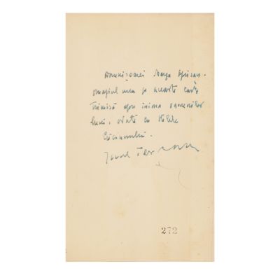Ionel Teodoreanu, Ce-a văzut Ilie Pânișoară, 1940, cu dedicație pentru Marga Oprișan 