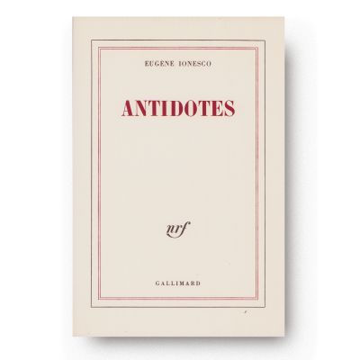 Eugène Ionesco, Antidotes, 1977, cu dedicație olografă 