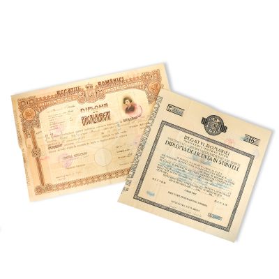 Papazolu T. Aurelia, diplomă de bacalaureat și licență, 1928-1938