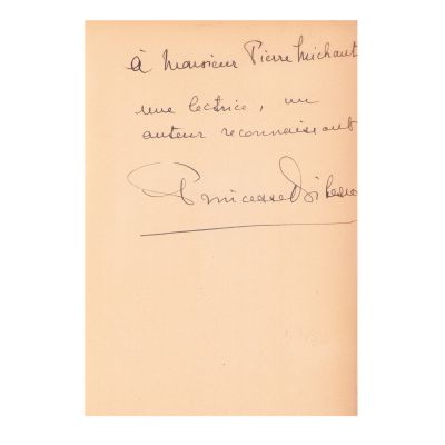Princesse Bibesco, Croisade pour l’Anémone, 1931, cu dedicație olografă