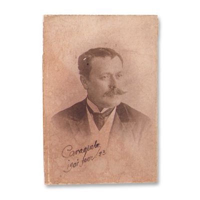 I. L. Caragiale, fotografie de epocă, cu semnătură olografă datată 23 februarie 1901 - Raritate absolută