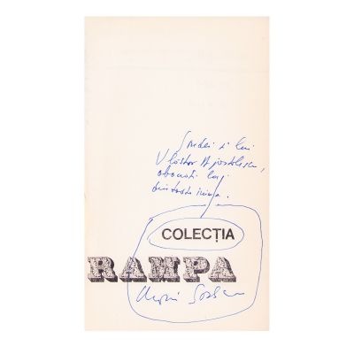 Marin Sorescu, Matca, 1976, cu dedicație și semnătură olografă