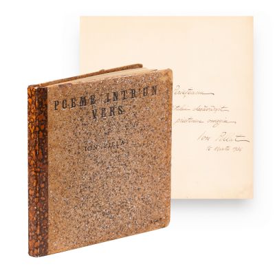 Ion Pillat, Poeme într-un vers, 1935, exemplar numerotat cu dedicație pentru I. Gr. Periețeanu