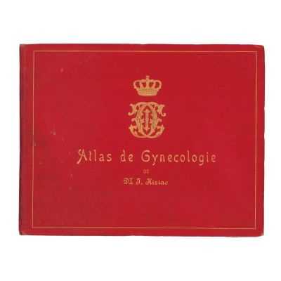 Dr. I. Kiriac, Atlas de ginecologie, 1908, cu monograma regelui Carol I