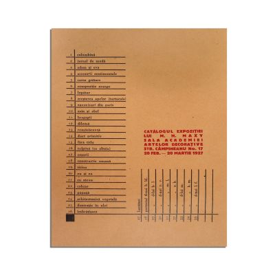Supliment Publicația „Integral”, anul III, nr. 11 - Catalogul expoziției lui M. H. Maxy, Februarie-Martie 1927 