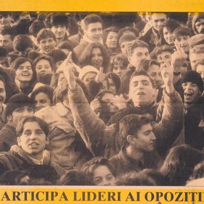 Miting al tineretului universitar național țărănesc creștin democrat, 8 noiembrie 1994, afiș 