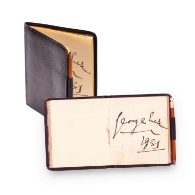 Carnețel cu semnătura lui George Enescu, 1931