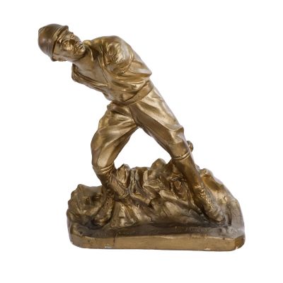 Ion Dimitriu-Bârlad, Ultima Grenadă, statuie din gips patinat ce-l infatiseaza pe Caporalul Vasile Musat
