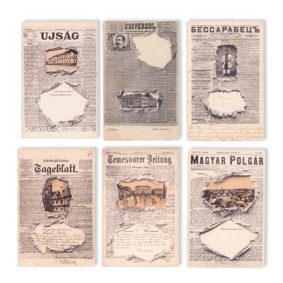 Cărți poștale ilustrate de tip trompe-l'œil cu reclamă pentru ziare și publicații românești din perioada 1908-1914