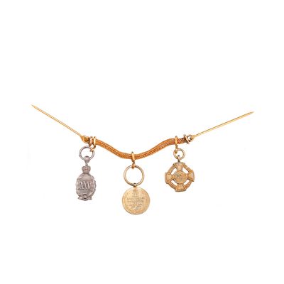 Baretă cu 3 decorații românești în miniatură