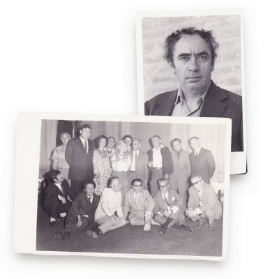 Marin Preda, două fotografii de epocă, fotograf Vasile Blendea