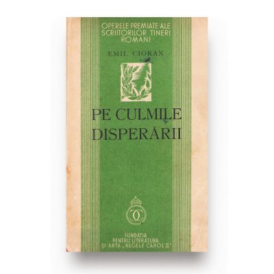 Emil Cioran, Pe culmile disperării, 1934