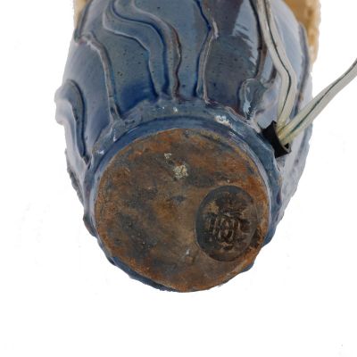 Veioză din ceramică în stil Art Nouveau, atelierele Domeniile Coroanei - anii 1920 - 1930