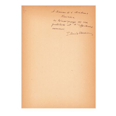 Ilarie Voronca, Patmos, 1934, cu dedicație olografă