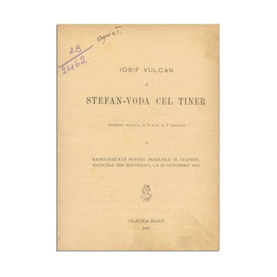 Iosif Vulcan, Ștefan-Vodă cel tânăr, 1893