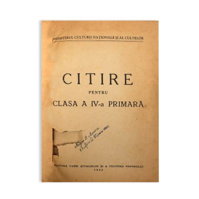 Citire pentru clasa a IV-a primară, două volume, 1944