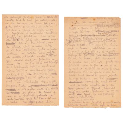 Geo Dumitrescu, Ieșirea din veacul sapei de lemn, text manuscris, 1953 
