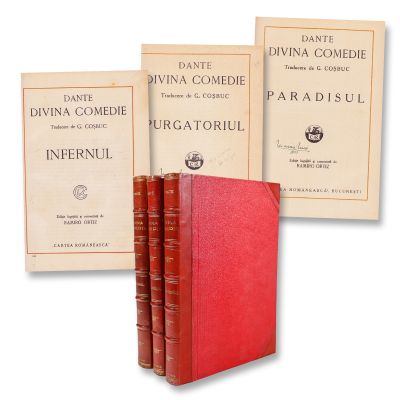 Dante, Divina Comedie, traducere de G. Coșbuc, 3 volume, 1924-1932