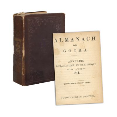 Almanach de Gotha, 1854