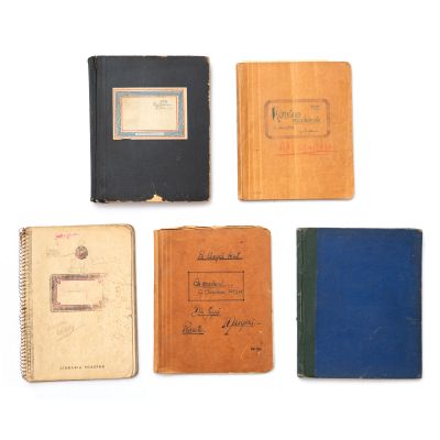 Geo Dumitrescu, colecție de cinci caiete-manuscris, 1938-1944