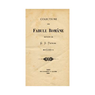 G. S. Petrini, Colecțiune de Fabule Române, 1880
