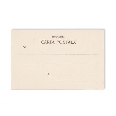 Moralescu, carte poștală cu o ilustrație satirică