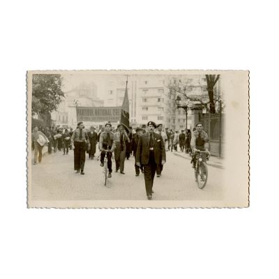 Parada Partidului Național Creștin, fotografie tip carte poștală