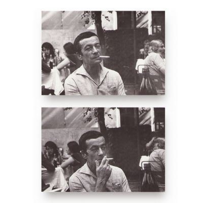 Geo Dumitrescu și Eugen Jebeleanu, 4 fotografii de epocă, 1980