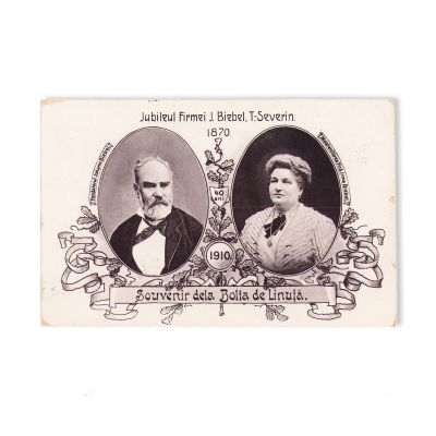 Jubileul Firmei J. Biebel din Turnu-Severin, fotografie tip carte poștală